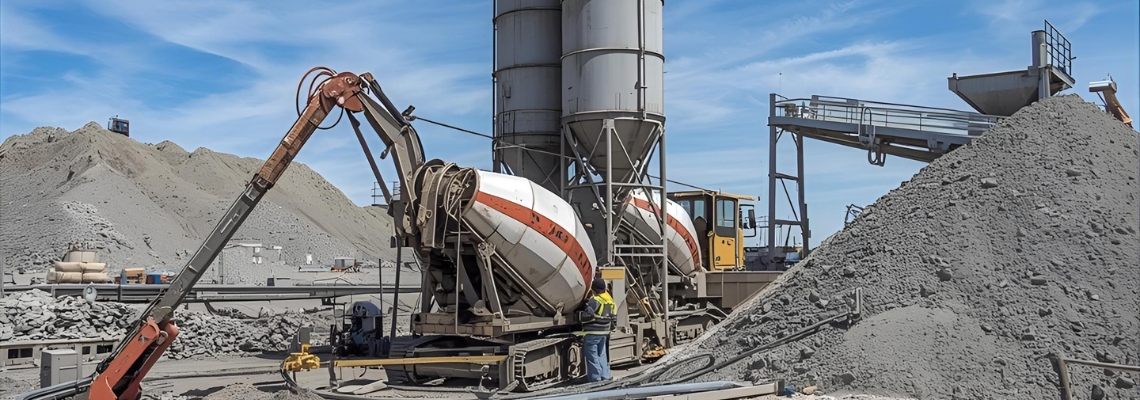 Ready Mix Concrete delivery for a construction project in Aylesbury with professional team and high quality mix.